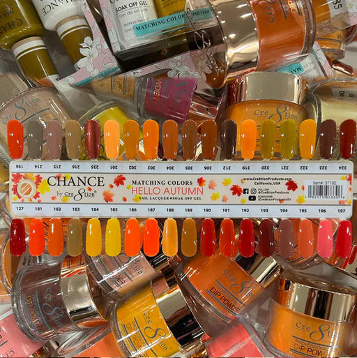 Chance Acrylic/Dipping Powder(by Cre8tion), Hello Autumn Collection, 2oz, Full line of 36 Colors