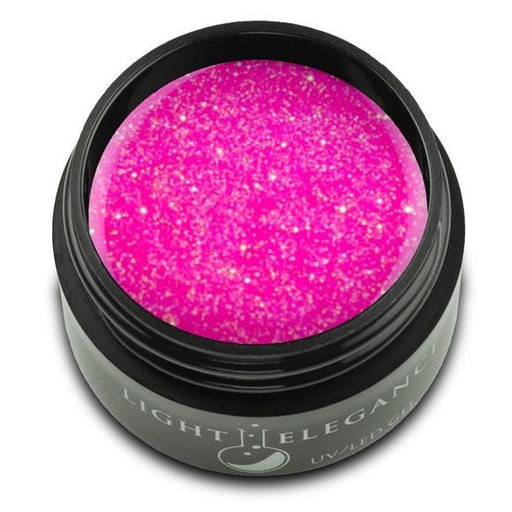 Light Elegance, UV/LED Glitter Gel, G864E, Hot Pink, 17ml KK