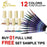 iGel LB Galaxy Flake Gel Polish, Full Line Of 12 Colors (From F01 To F12), 0.6oz