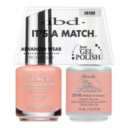 IBD Just Gel Polish, 69968, It's A Match Duo, Peach Palette, Pinkies N Cream, 0.5oz