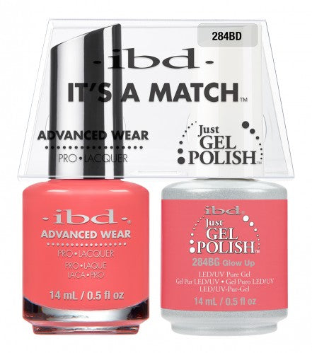 IBD Just Gel Polish, 69971, It's A Match Duo, Peach Palette, Glow Up, 0.5oz