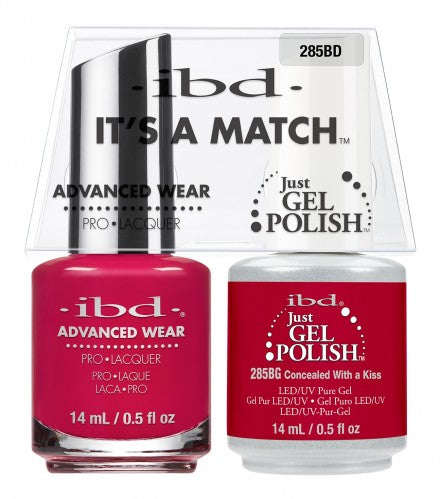 IBD Just Gel Polish, 69972, It's A Match Duo, Peach Palette, Concealed With A Kiss, 0.5oz