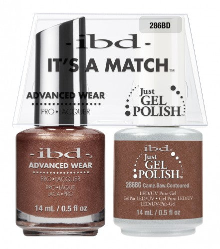 IBD Just Gel Polish, 69973, It's A Match Duo, Peach Palette, Came. Saw. Contoured, 0.5oz