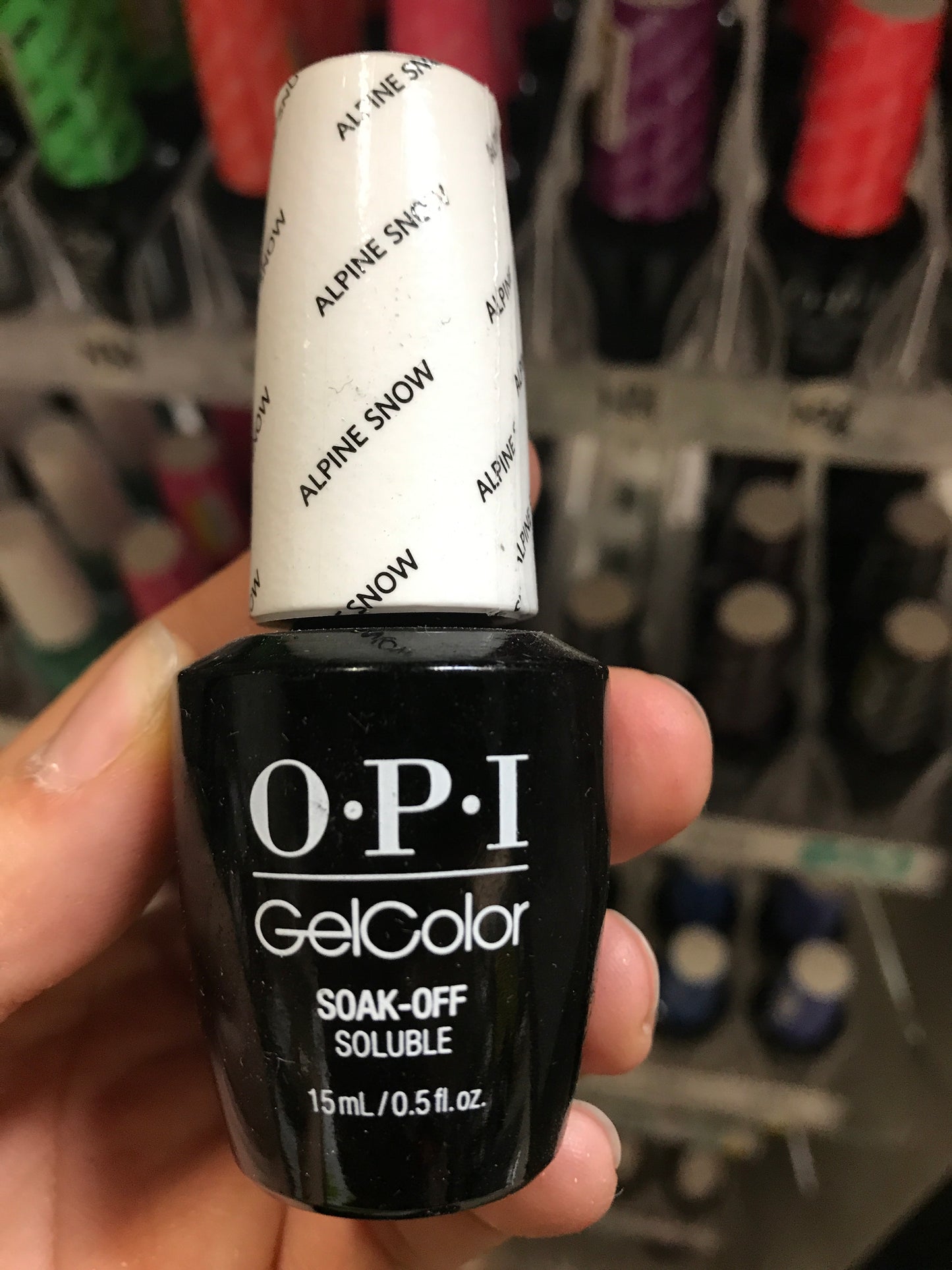 OPI GelColor, L00, Alpine Snow, 0,5oz BB KK