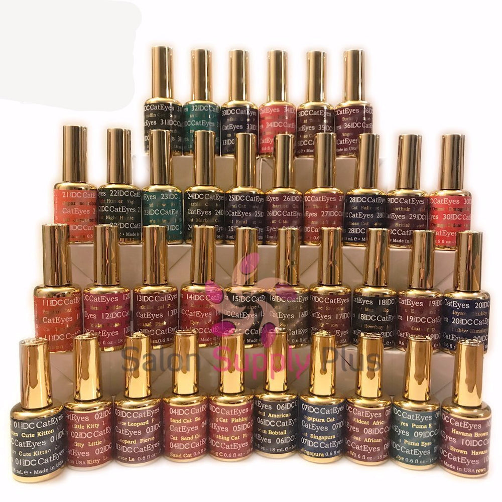 DC Gel Polish CAT EYES Full Collection of 36 Colors (from 001 to 036), 0.6oz KK1004