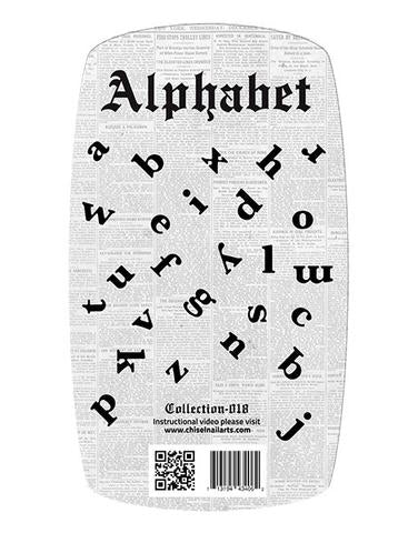 Chisel 3D Stamps, #18, Alphabet Collection KK