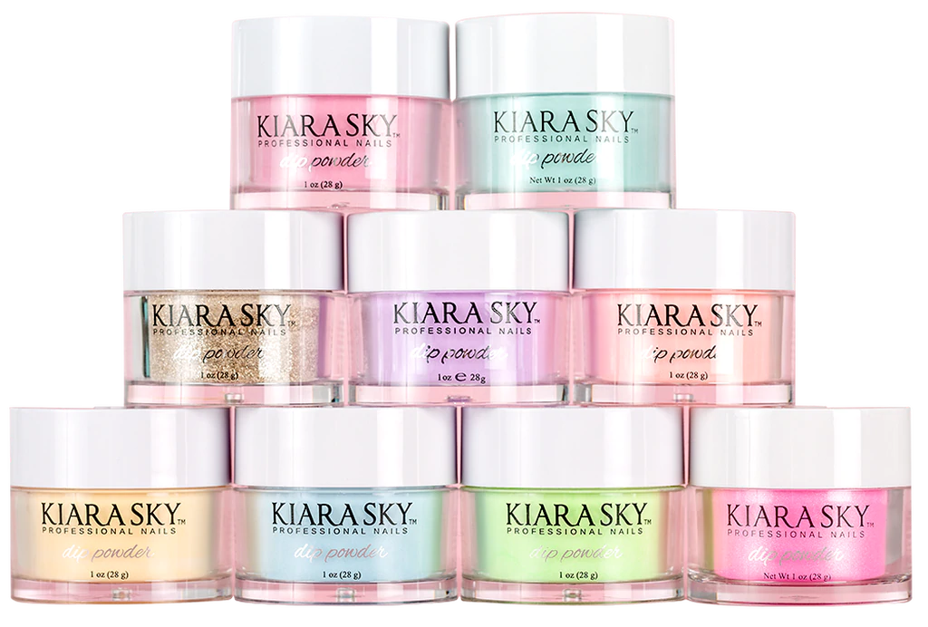 Kiara Sky Dipping Powder, Glow In The Dark Collection, Full line of 48 colors (From DG101 to DG148) 1oz OK1028LK