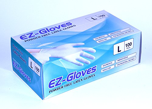 EZ-Gloves, Powder-Free Latex Gloves, Size L OK1207