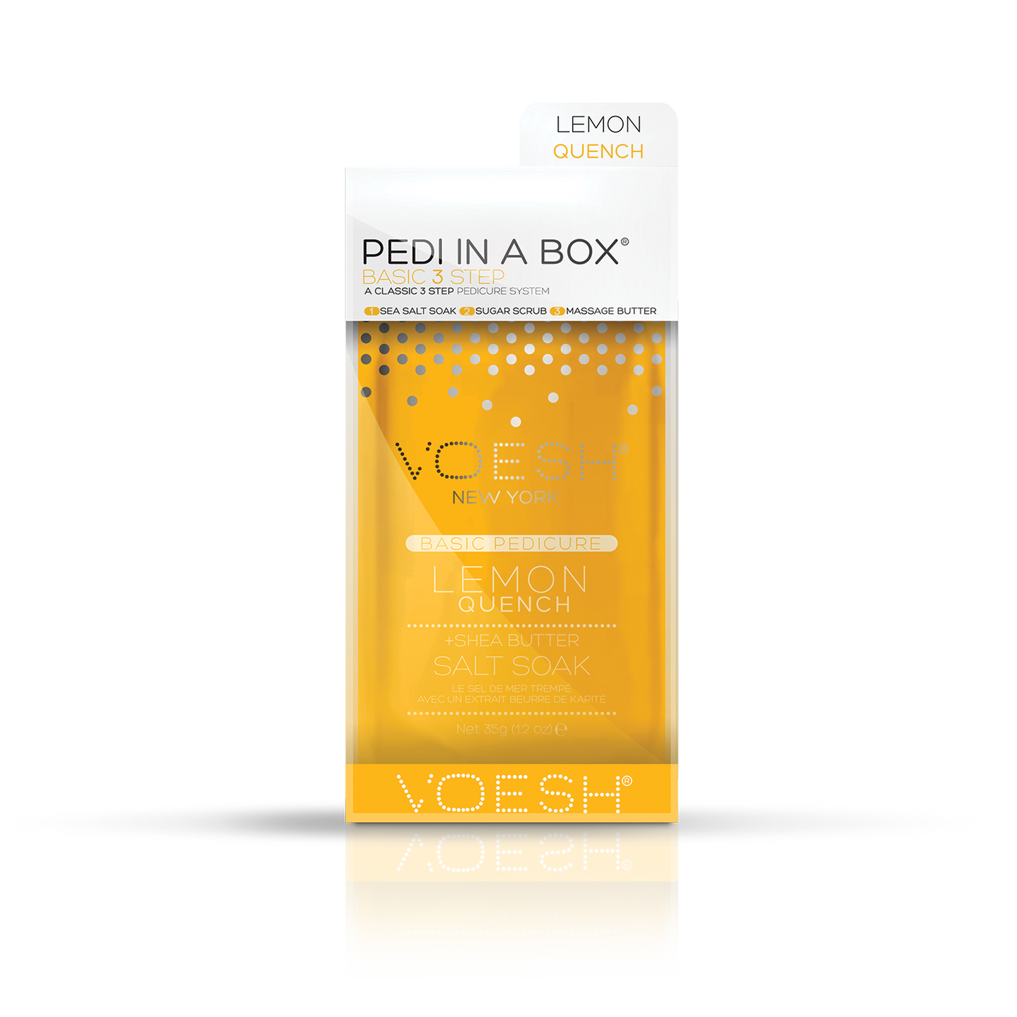 Voesh LEMON QUENCH Pedi in a Box Basic 3 Step, VPC118 LMN