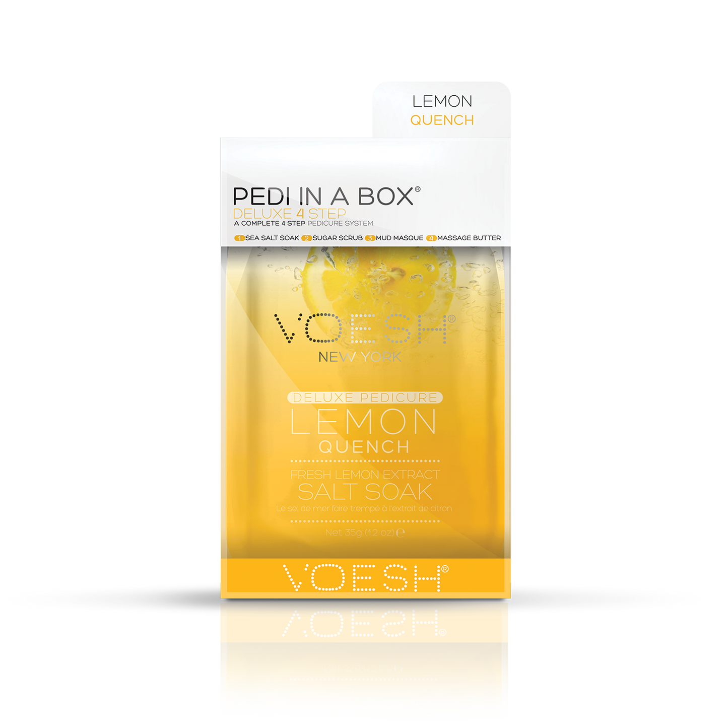 Voesh Pedi in a Box Deluxe 4 Step, LEMON QUENCH, VPC208 LMN