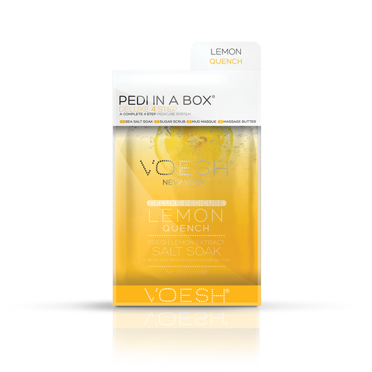 Voesh Pedi in a Box Deluxe 4 Step, LEMON QUENCH, VPC208 LMN