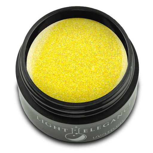 Light Elegance, UV/LED Glitter Gel, G830E, Lemon Burst, 17ml KK