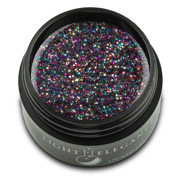 Light Elegance, UV/LED Glitter Gel, G955E, Licorice, 17ml KK