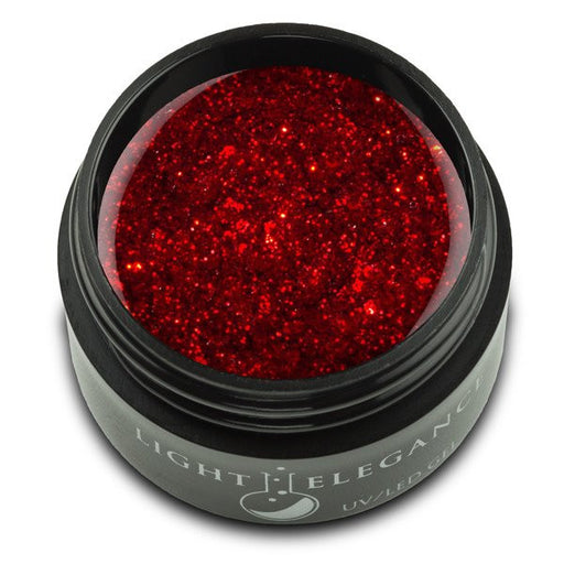 Light Elegance, UV/LED Glitter Gel, G854E, Little Red Sled, 17ml KK