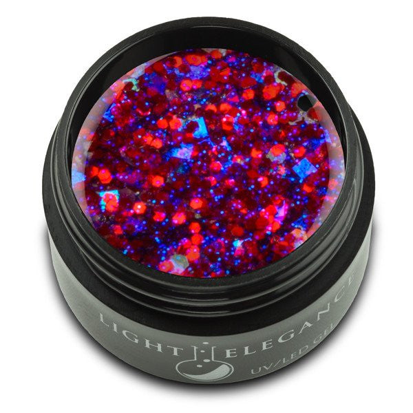 Light Elegance, UV/LED Glitter Gel, G942E, Love Boat, 17ml, KK