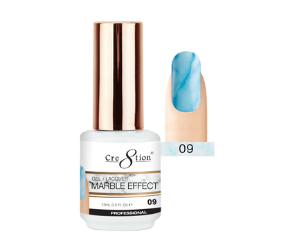 Cre8tion Marble Effect Gel / Lacquer, 09, 0.5oz, 0916-2070 KK1204