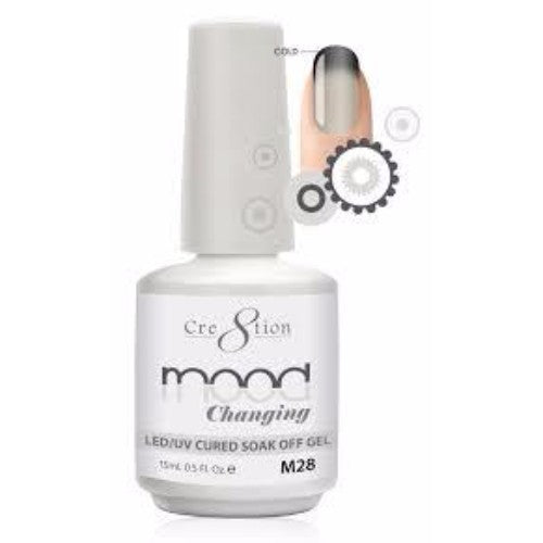 Cre8tion Mood Changing Gel Polish, M28, 0.5oz, 09128 KK0906 BB