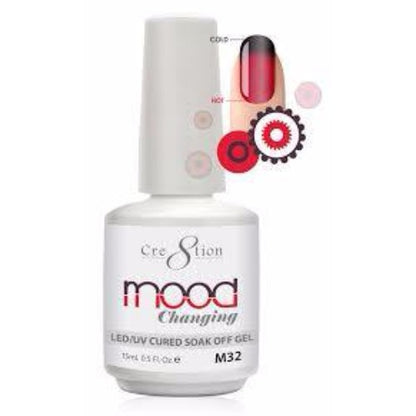 Cre8tion Mood Changing Gel Polish, M32, 0.5oz, 09132 KK1004 BB