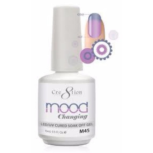 Cre8tion Mood Changing Gel Polish, M45, 0.5oz