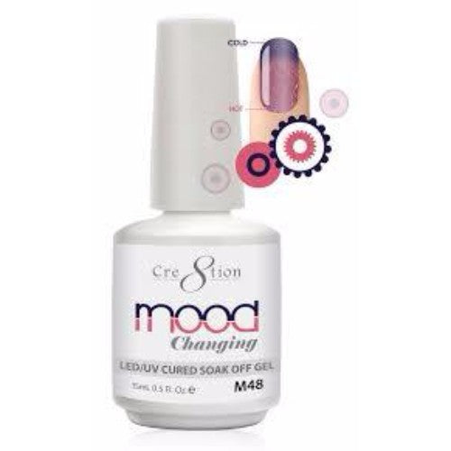 Cre8tion Mood Changing Gel Polish, M48, 0.5oz