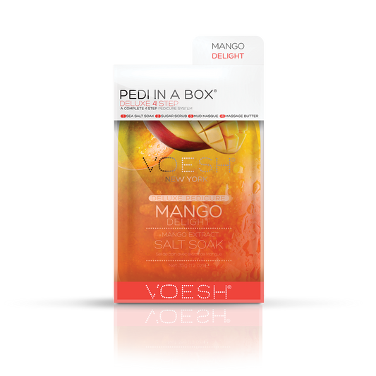 Voesh Pedi in a Box Deluxe 4 Step, MANGO DELIGHT, VPC208 MNG