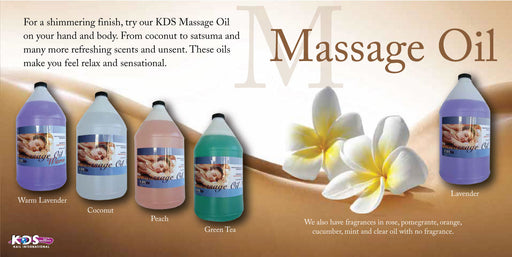 KDS Massage Oil,  Full Collection of 4Gallons