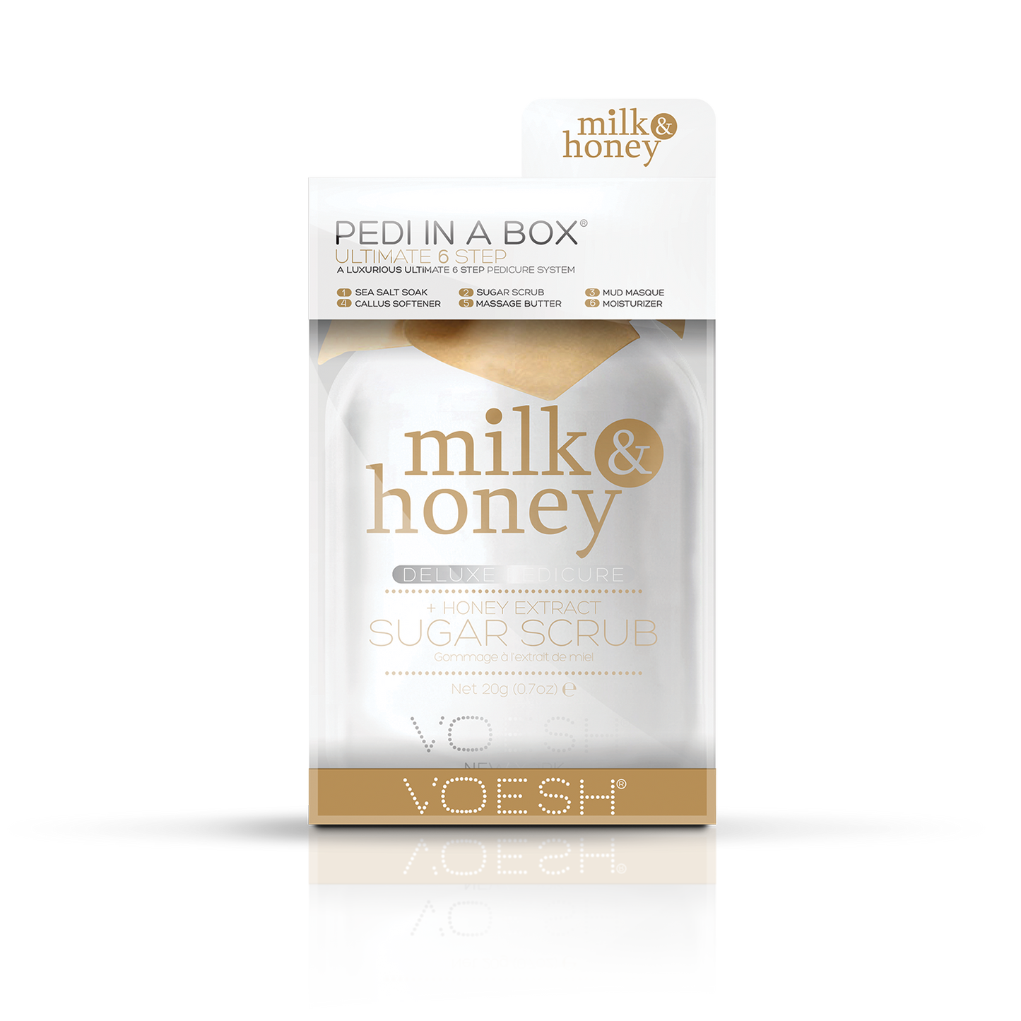 Voesh Pedi in a Box Ultimate 6 Step, MILK & HONEY, VPC607 MLK