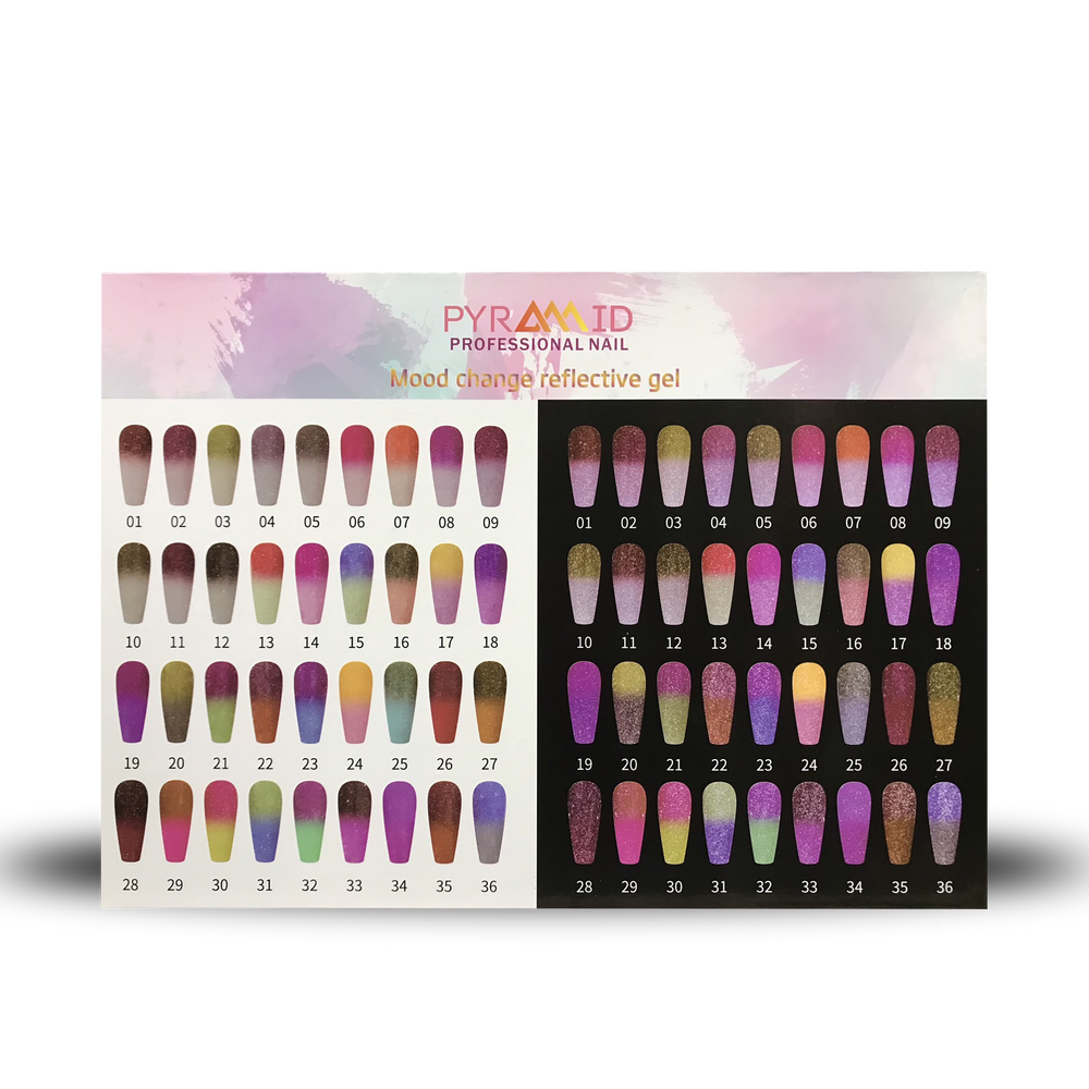 Pyramid Mood Change Reflective Sample Display