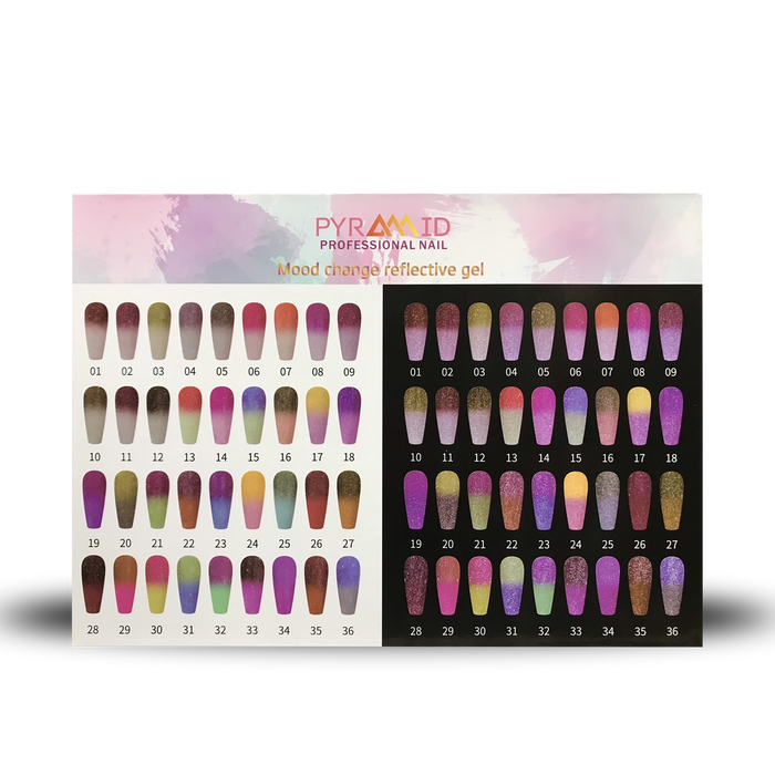 Pyramid Mood Change Reflective Sample Display