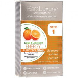 Bare Luxury Complete Pedicure & Manicure 4 Steps By Morgan Taylor, Energy Orange & Lemongrass, 51318 (Pk: 48 boxes/case)