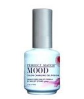 LeChat Mood Perfect Match Color Changing Gel Polish, MPMG13, Scarlet Stars, 0.5oz KK1227