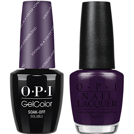 OPI GelColor And Nail Lacquer, N49, Viking in a Vinter Vonderland, 0.5oz