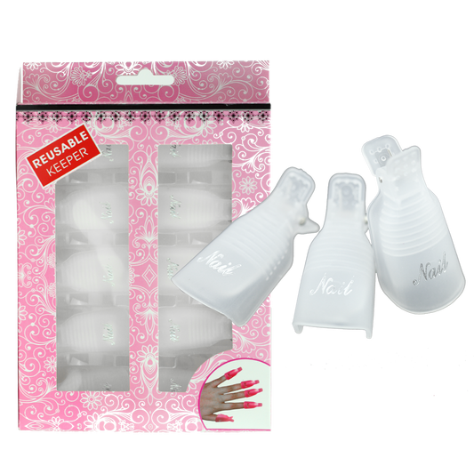 Reusable Clip On Nail Gel Remover, 10182 (Packing: 10 pcs/set, 100 sets/case)