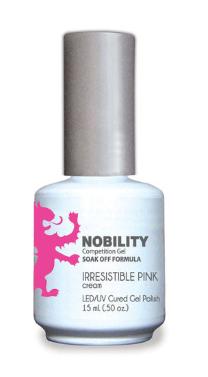 LeChat Nobility Gel, NBGP100, Irresistible Pink, 0.5oz