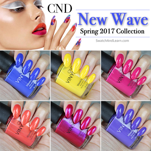 CND Vinylux, New Wave Collection, Full line of 6 colors (from V236 to V241)