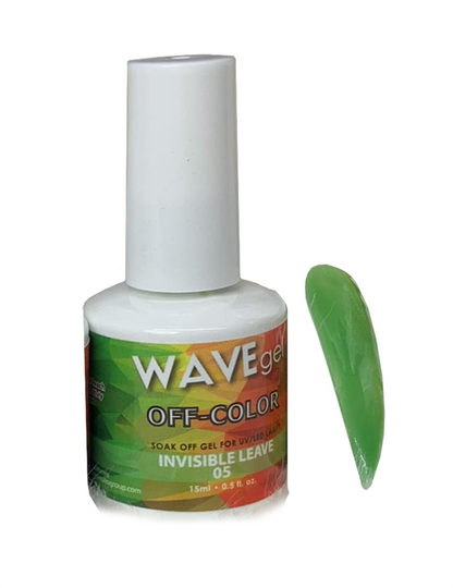 Wave Gel Off-Color Gel Polish, 05, Invisible Leave, 0.5oz OK1129