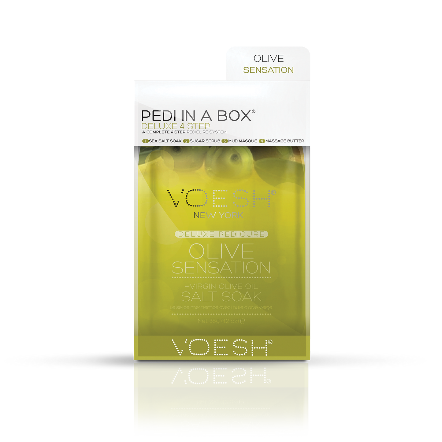 Voesh Pedi in a Box Deluxe 4 Step, OLIVE SENSATION, VPC208 OLV