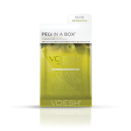 Voesh Pedi in a Box Deluxe 4 Step, OLIVE SENSATION, VPC208 OLV