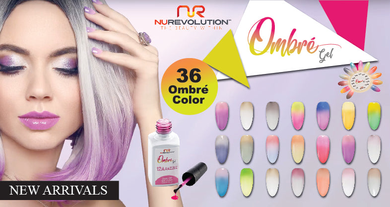 NuRevolution Ombre Gel Collection, Full line of 36 colors ( from OB01A to OB22A) KK0918