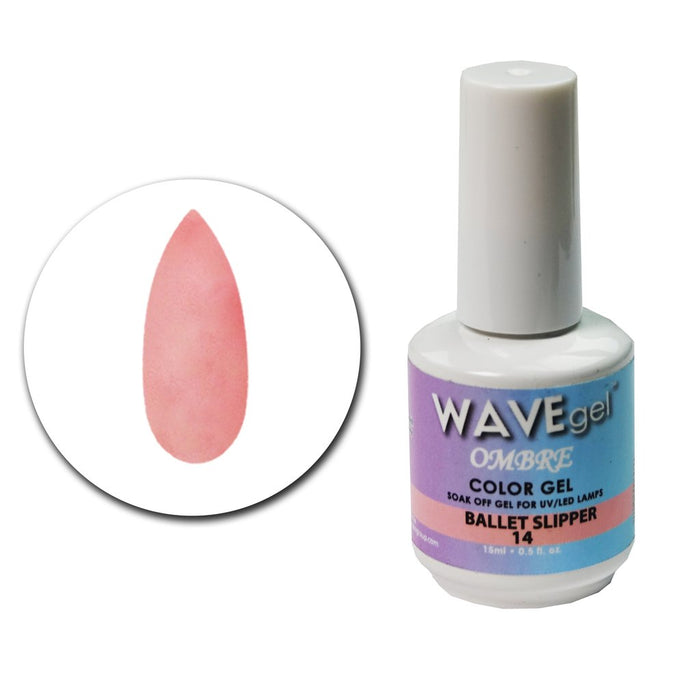 Wave Gel Ombre Gel Polish, 14, Ballet Slipper, 0.5oz OK1129