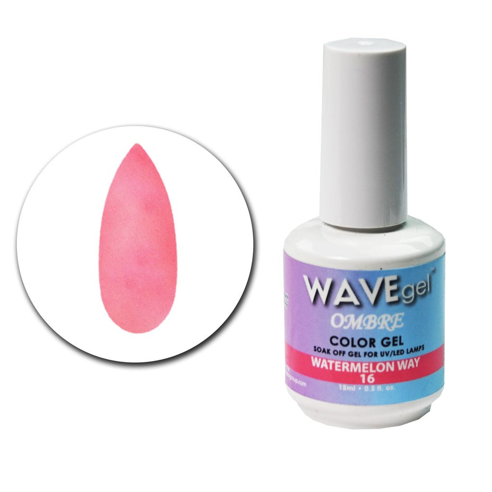 Wave Gel Ombre Gel Polish, 16, Watermelon Way, 0.5oz OK1129
