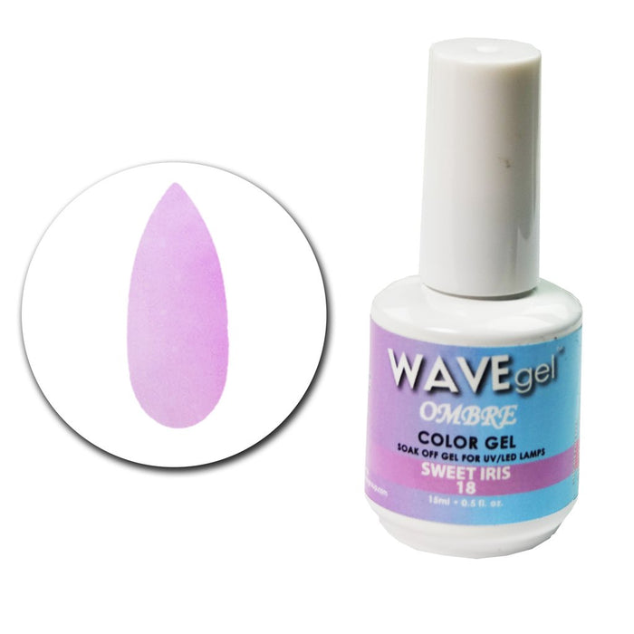 Wave Gel Ombre Gel Polish, 18, Sweet Iris, 0.5oz OK1129
