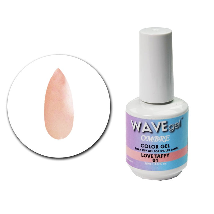 Wave Gel Ombre Gel Polish, 01, Love Taffy, 0.5oz OK1129