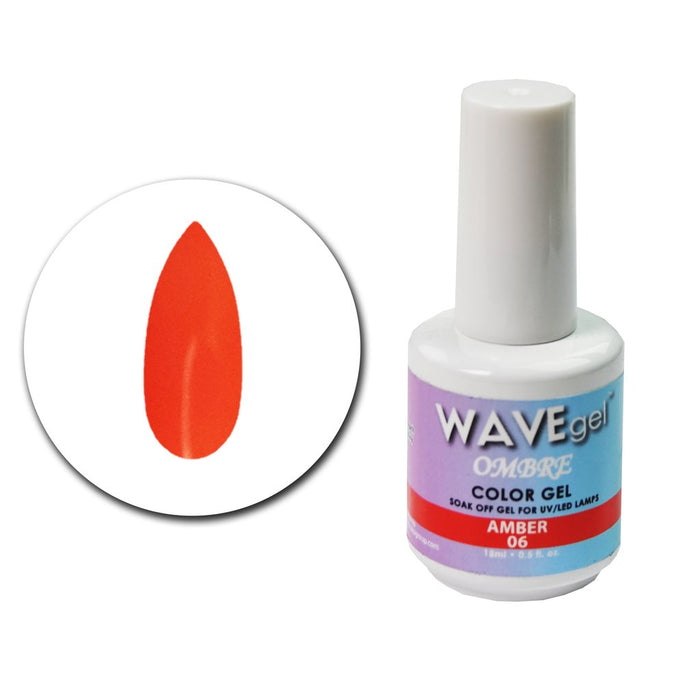 Wave Gel Ombre Gel Polish, 06, Amber, 0.5oz OK1129