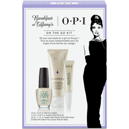 OPI Breakfast At Tiffany's Nail Polish Collection 2016, On The Go Kit, 4 Piece, HRH31