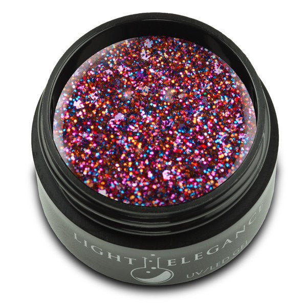 Light Elegance, UV/LED Glitter Gel, G842E, Party Patrol, 17ml KK
