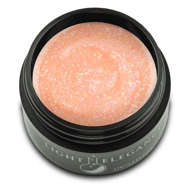 Light Elegance, UV/LED Glitter Gel, G882E, Peachy, 17ml KK