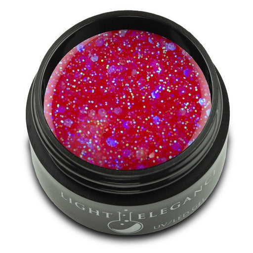 Light Elegance, UV/LED Glitter Gel, G843E, Pink Passion, 17ml KK