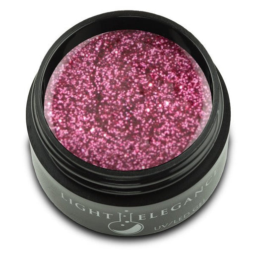 Light Elegance, UV/LED Glitter Gel, G863E, Pink Satin, 17ml KK