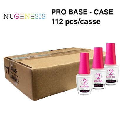 Nugenesis Dipping Gel, #02, GEL BASE (Pink Cap), CASE, 0.5oz (Packing: 112 pcs/case)